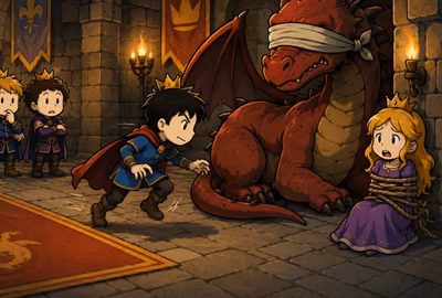 Princesse et dragon