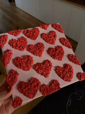Tableau en papier mâché coloré