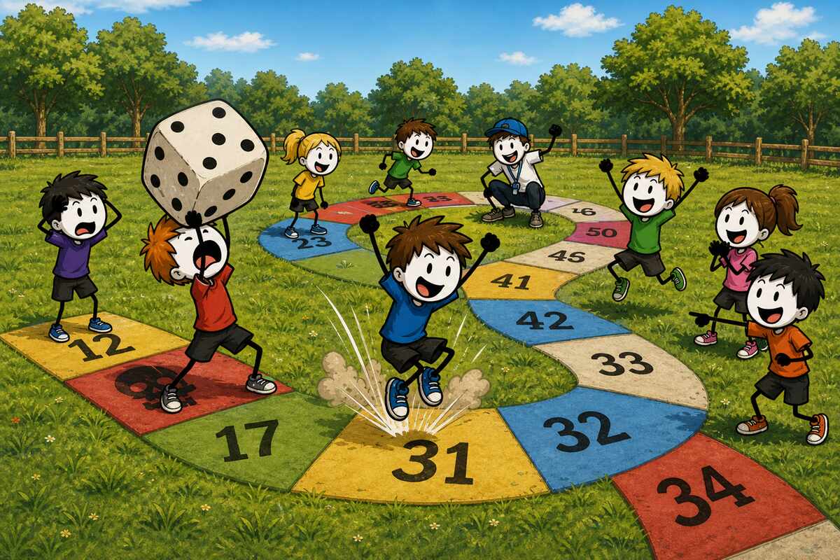 Jeu de l'oie géant