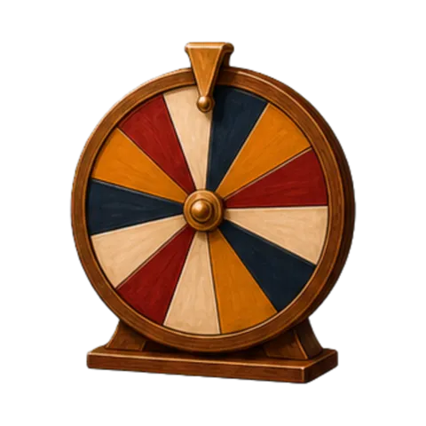 Soirée casino en colo : la roue de la fortune, ses secteurs colorés et son repère de gain