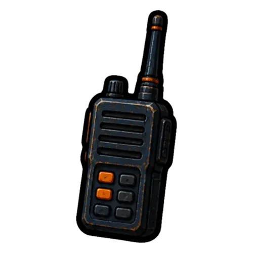 Un talkie-walkie de campagne, deuxième énigme du code de Zombieland