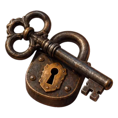 Escape game : la potion interdite — la clé et le cadenas du rôle de Serrurier