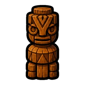 Koh-Lanta : le totem d'immunité sculpté dans le bois, repère de l'épreuve d'immunité