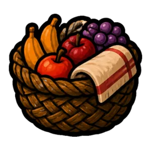 Koh-Lanta : un panier de fruits tressé, repère de l'épreuve de confort et de sa récompense