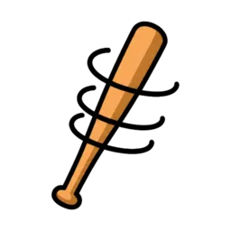 La thèque : une batte de baseball en plein swing dans le vide, les trois coups manqués du frappeur