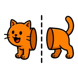 Chat coupé
