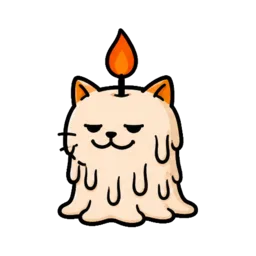 Chat bougie