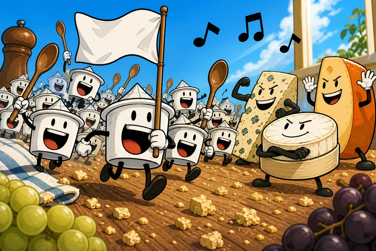 Un régiment de fromages blancs