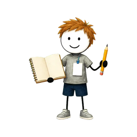 Stagiaire BAFA avec son carnet de stage — le stagiaire compte dans l'effectif d'animation