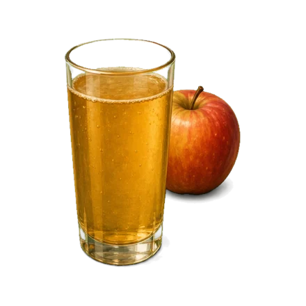 Verre de cidre barré d'une croix — l'offre d'alcool à un mineur est interdite, même gratuite
