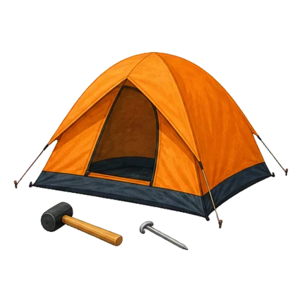 Tente et piquet — où le camping est autorisé pour un mini-camp