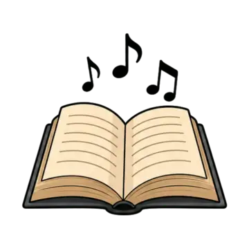La Fureur, le Chabadabada : un livre ouvert et des notes de musique pour l'épreuve des chansons à mot imposé