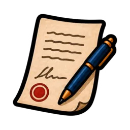 Feuille d'avis signée et tamponnée par le directeur de session BAFA, avec son stylo