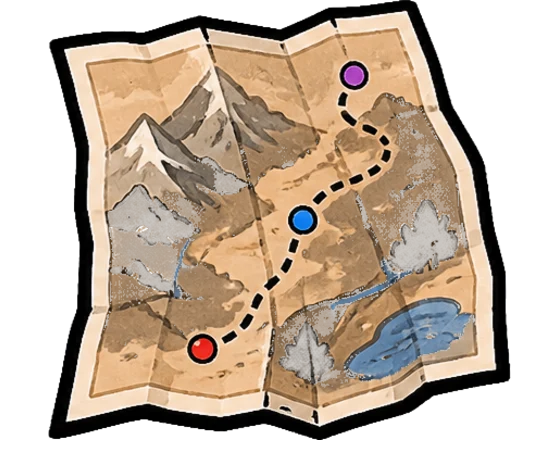 Carte d'itinéraire dépliée : c'est le lieu de la pratique qui décide du régime applicable