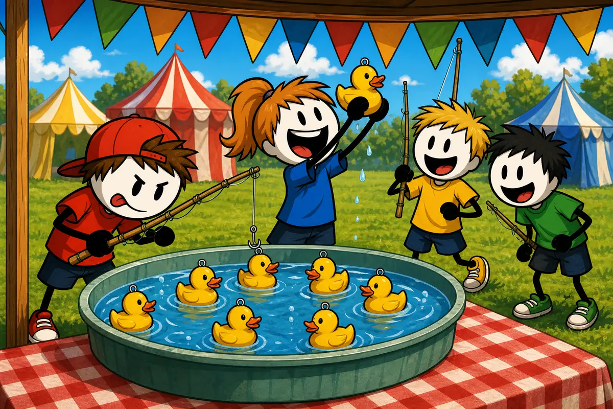 Pêche aux canards